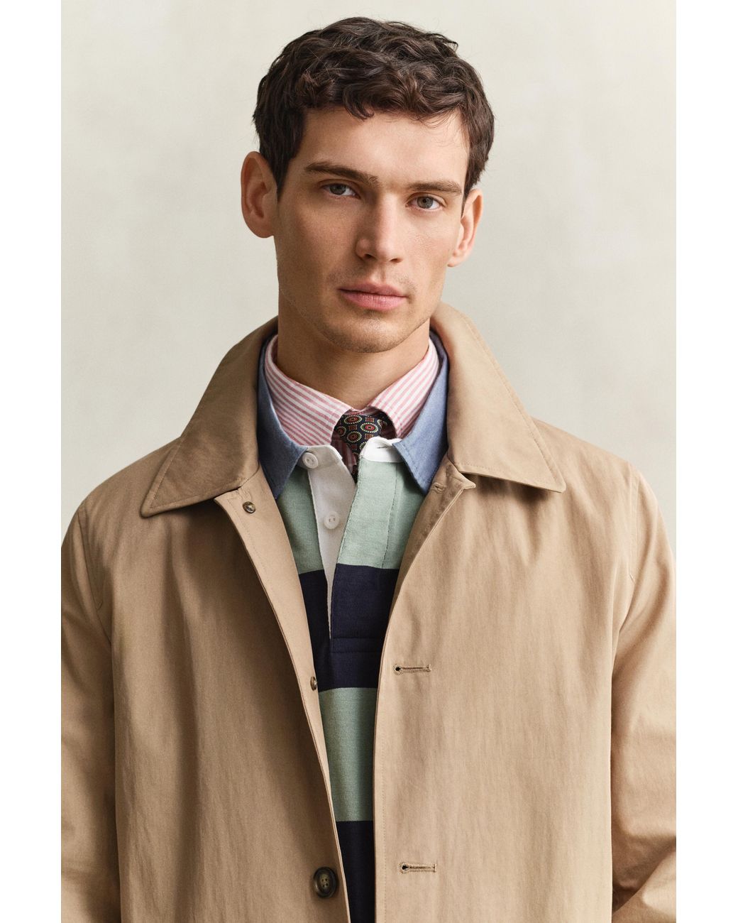 Gant Natural Car Coat Light Taupe for men