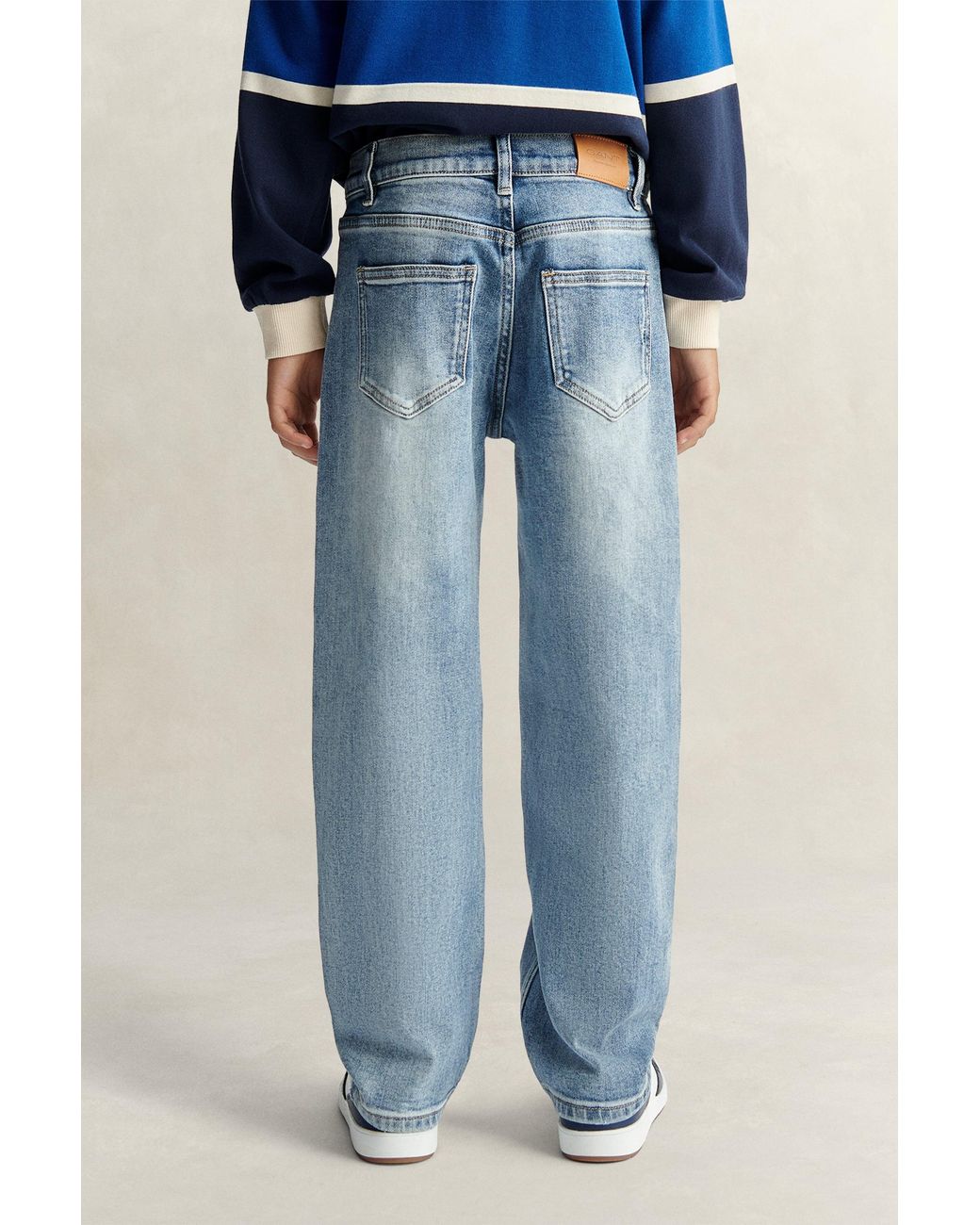Gant Blue Teens Teen Boys Relaxed Fit Jeans for men