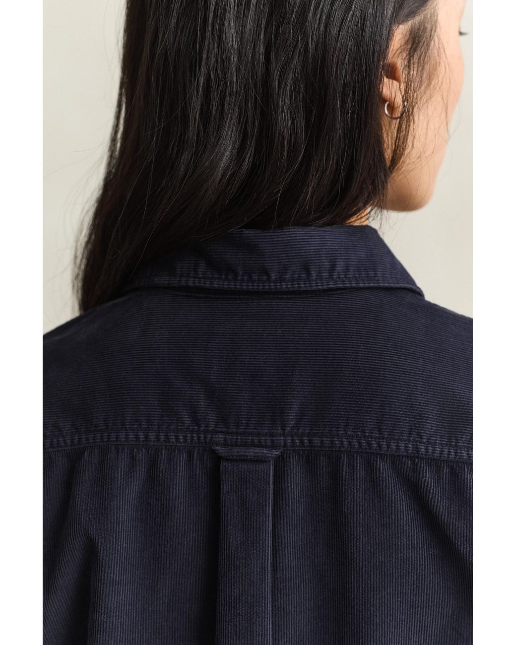 Gant Blue Regular Corduroy Shirt Evening