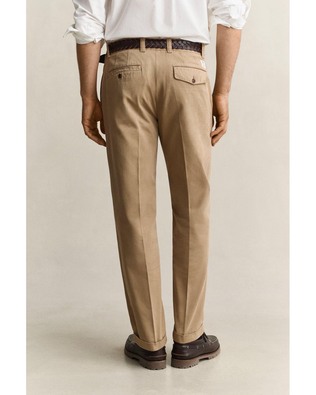Gant Natural X Yale Cotton Twill Chinos for men