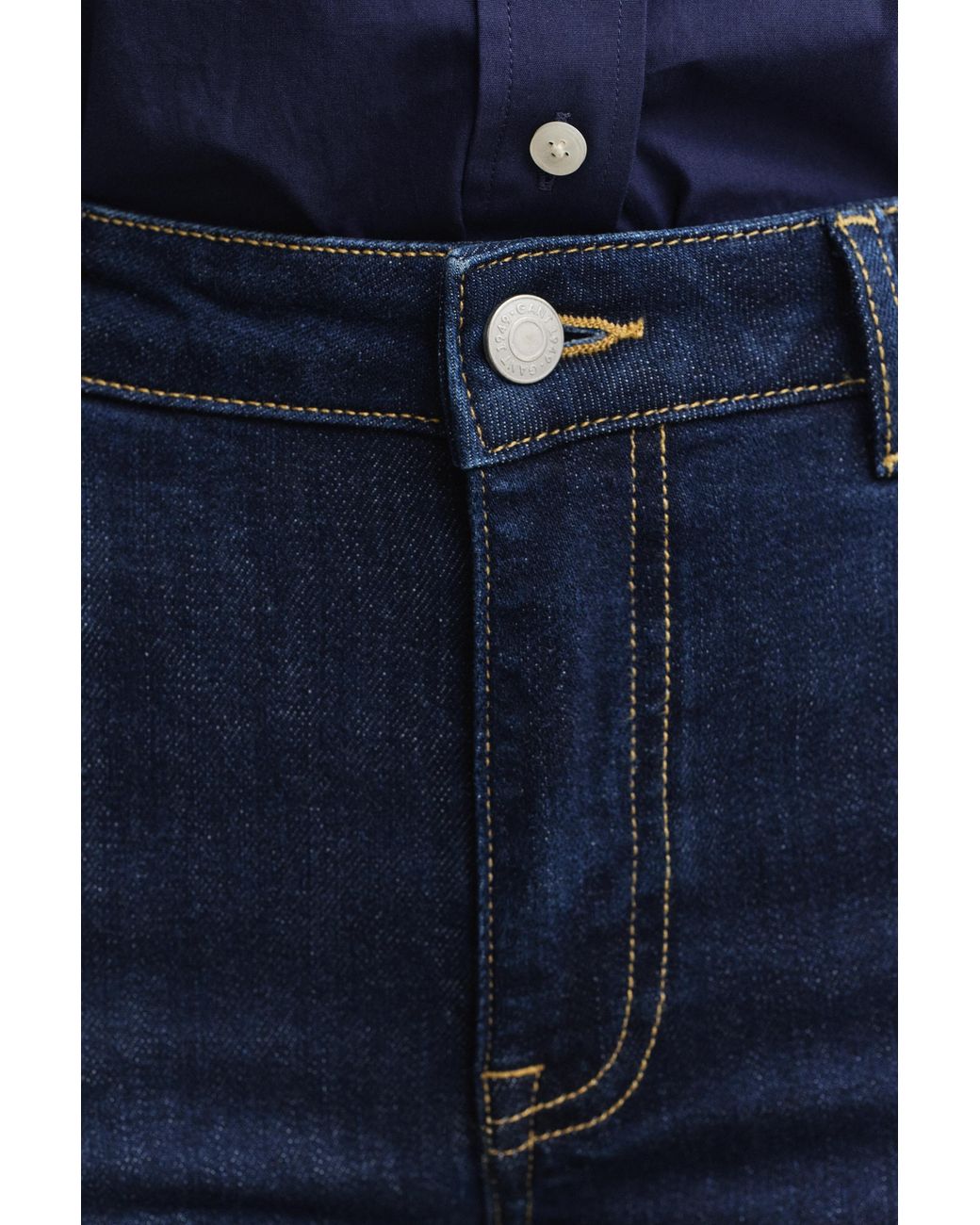 Gant Blue Slim Flared Stretch Jeans Dark