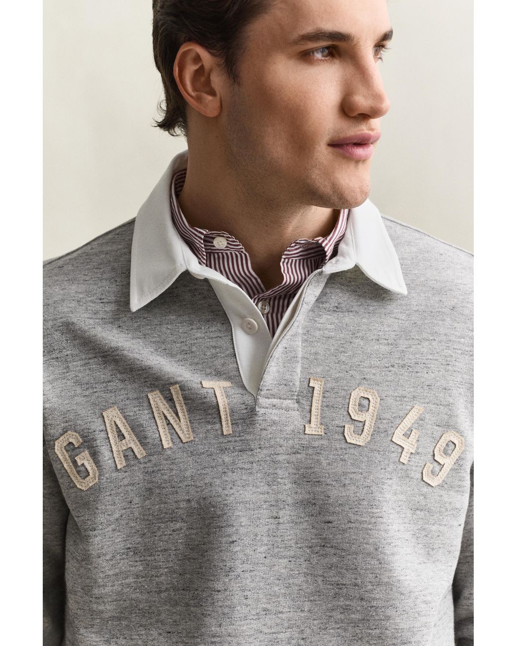 Gant Gray Heather Rugger Melange for men