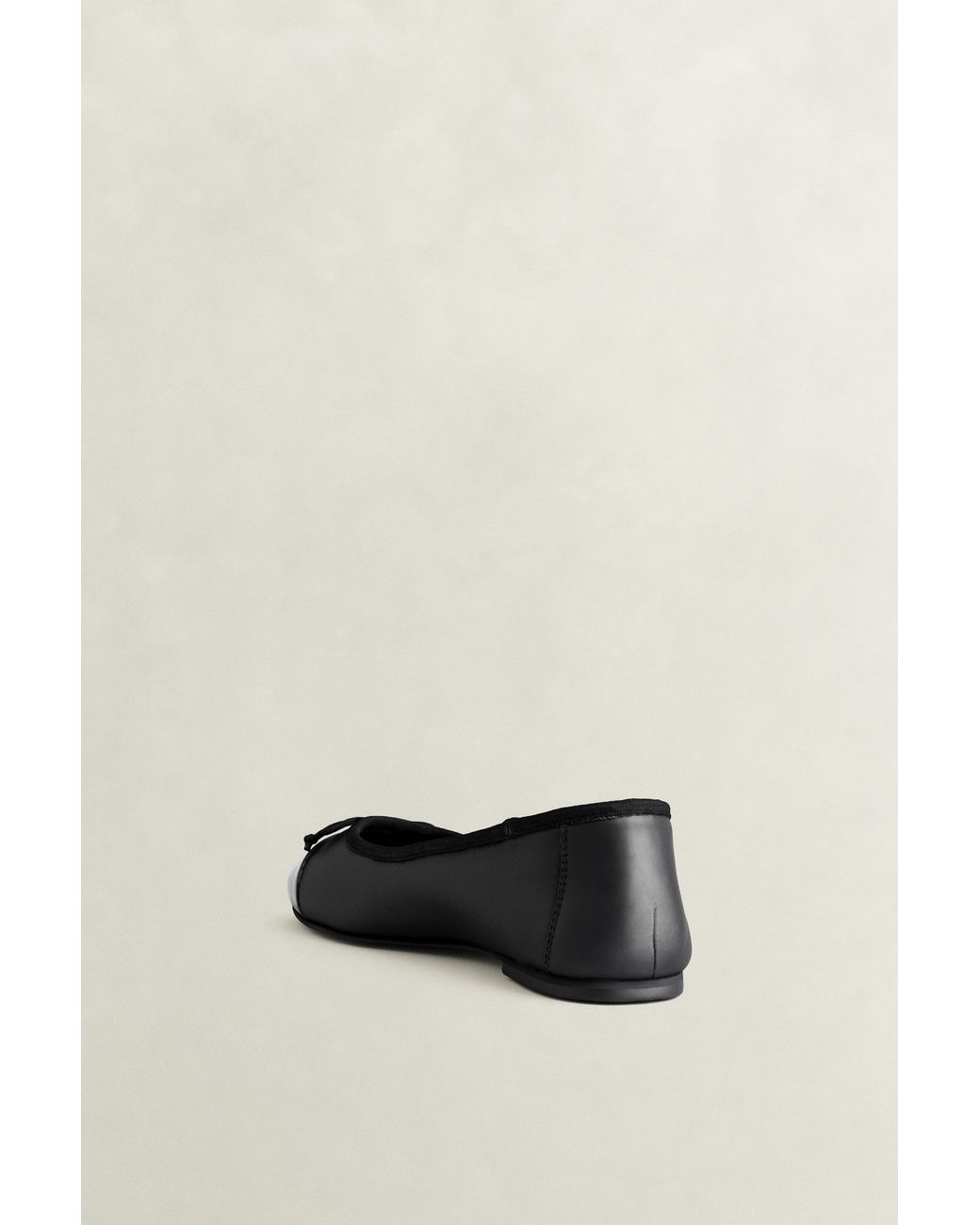 Gant Black Chadii Leather Ballet Flats