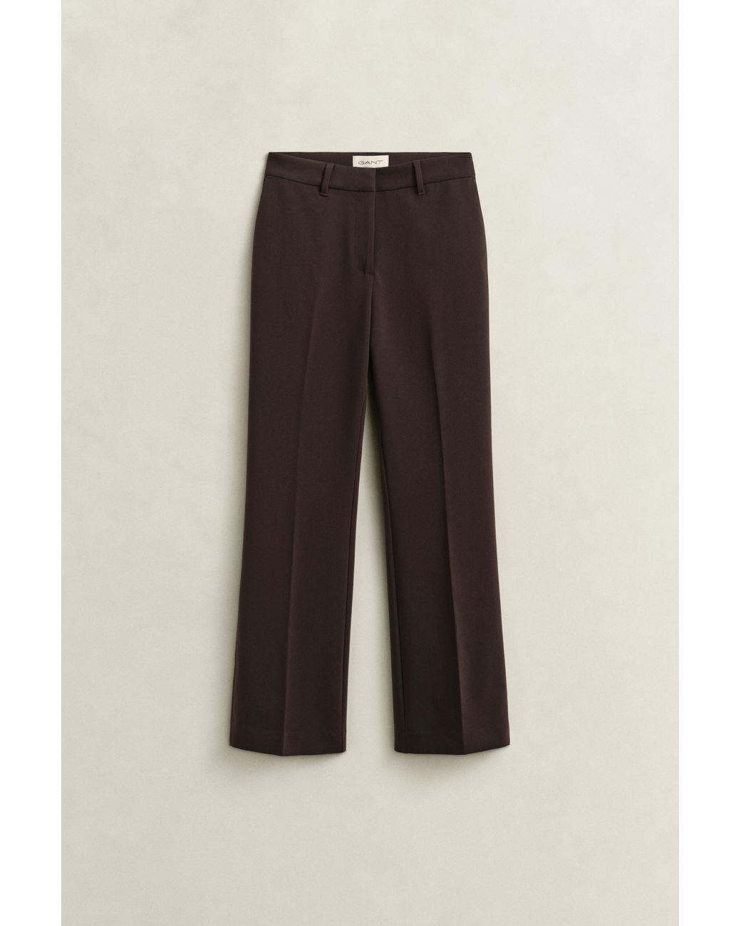 Gant Black Slim Flared Slacks Deep