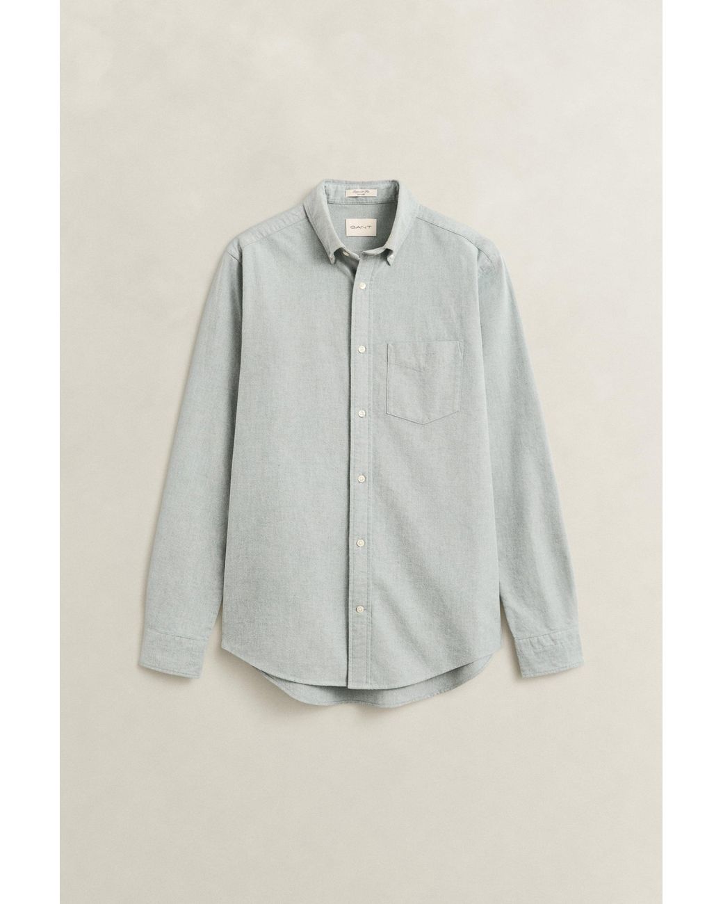 Gant Green Brushed Oxford Shirt for men