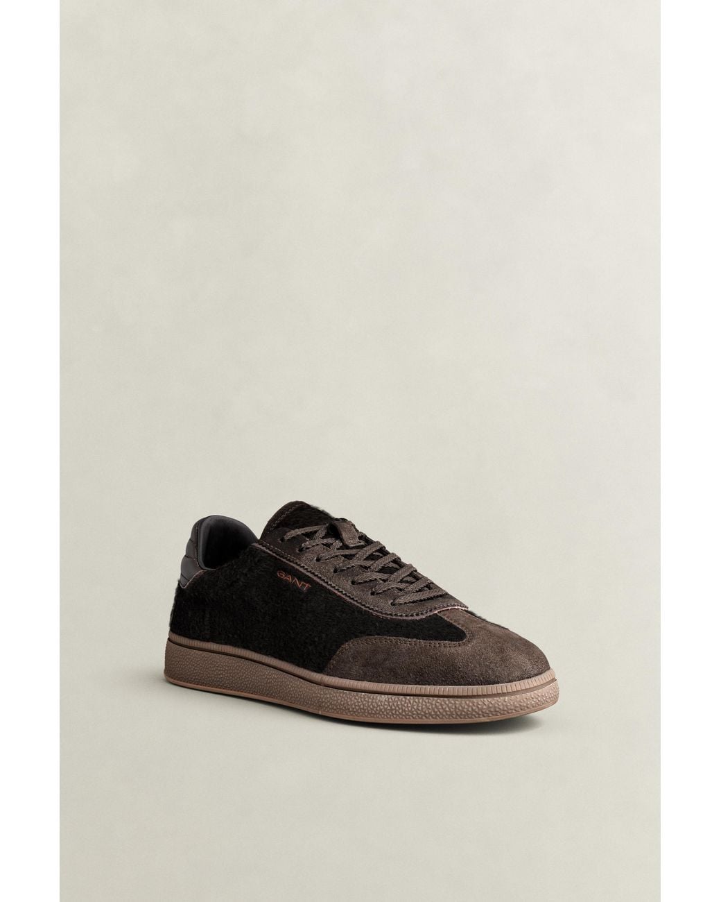 Gant Black Cuzmo Suede Nylon Sneakers Weathered for men