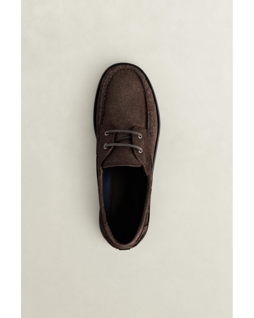 Gant Brown Yardport Suede Boat Shoes Dark for men