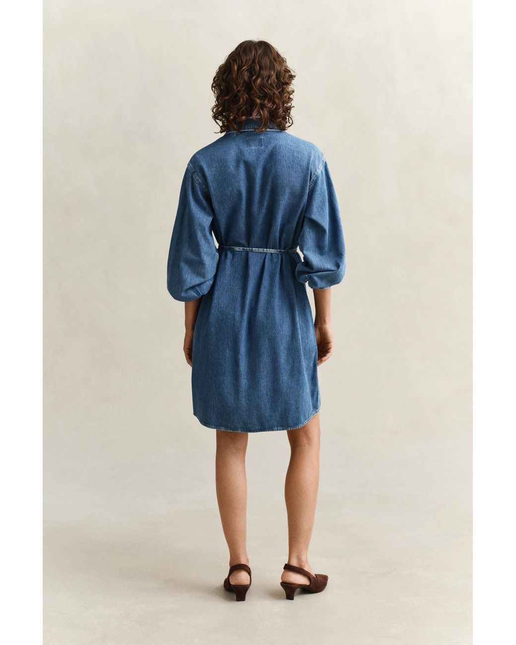 Gant Blue Denim Shirt Dress Mid Archive