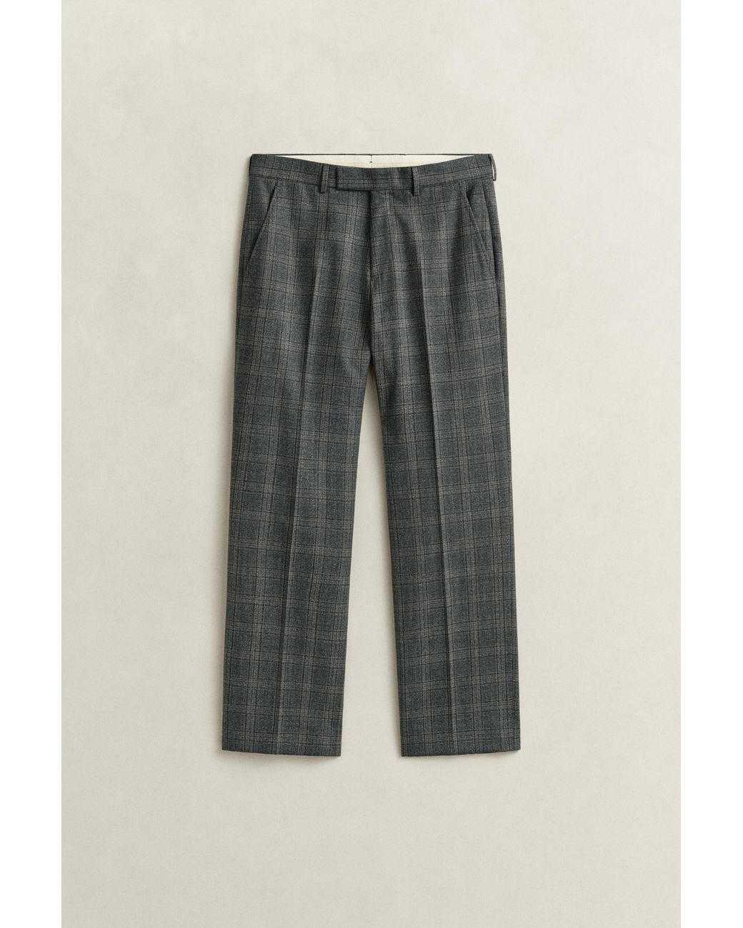 Gant Black Clen Check Suit Pants for men