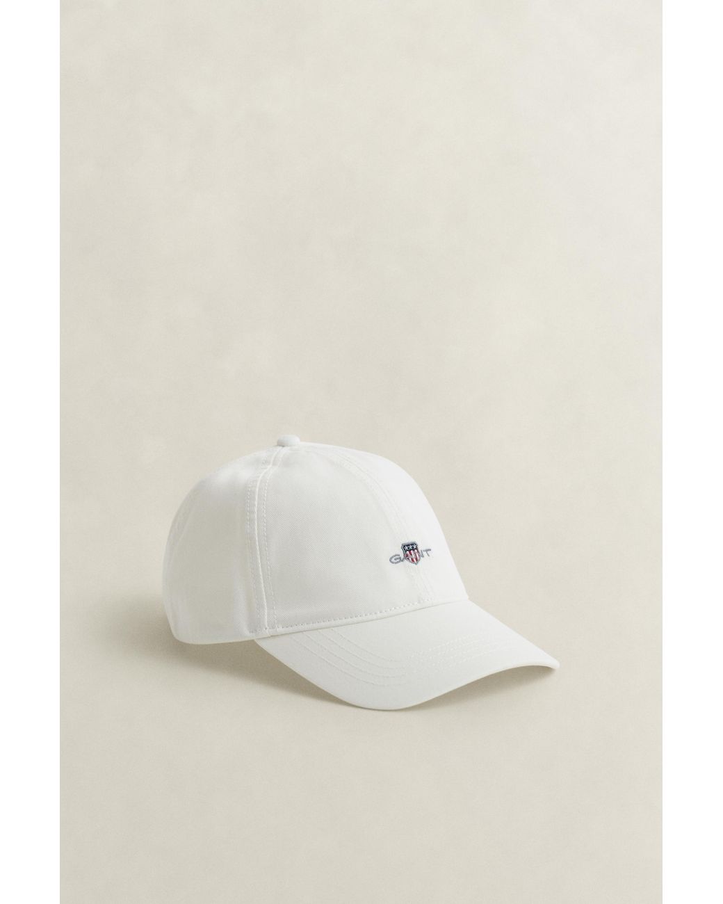 Gant Brown Shield Cotton Twill Cap Eggshell for men