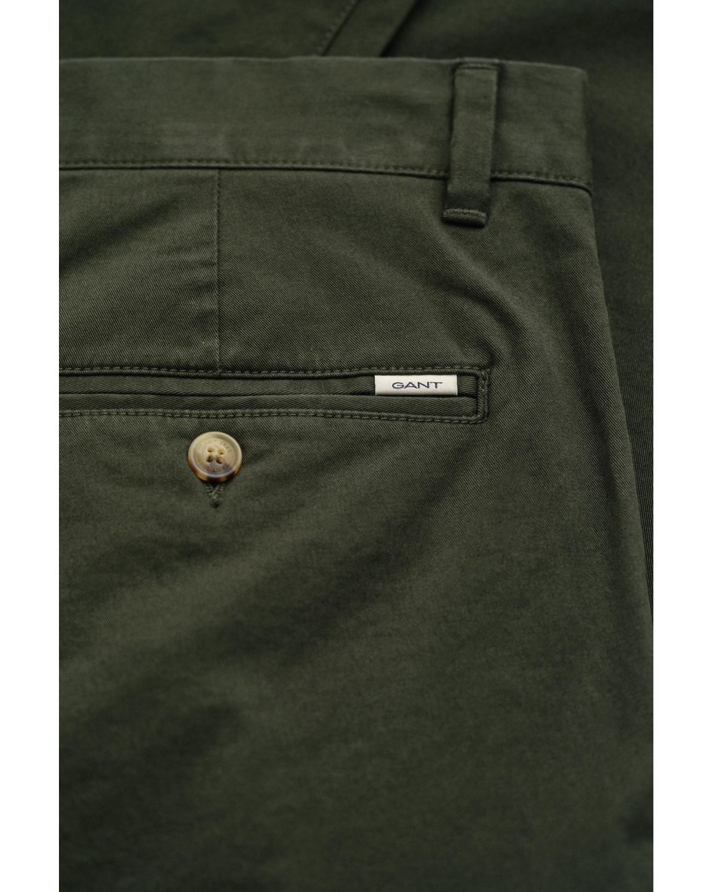 Gant Green Classic Slim Chinos Dark Moss for men