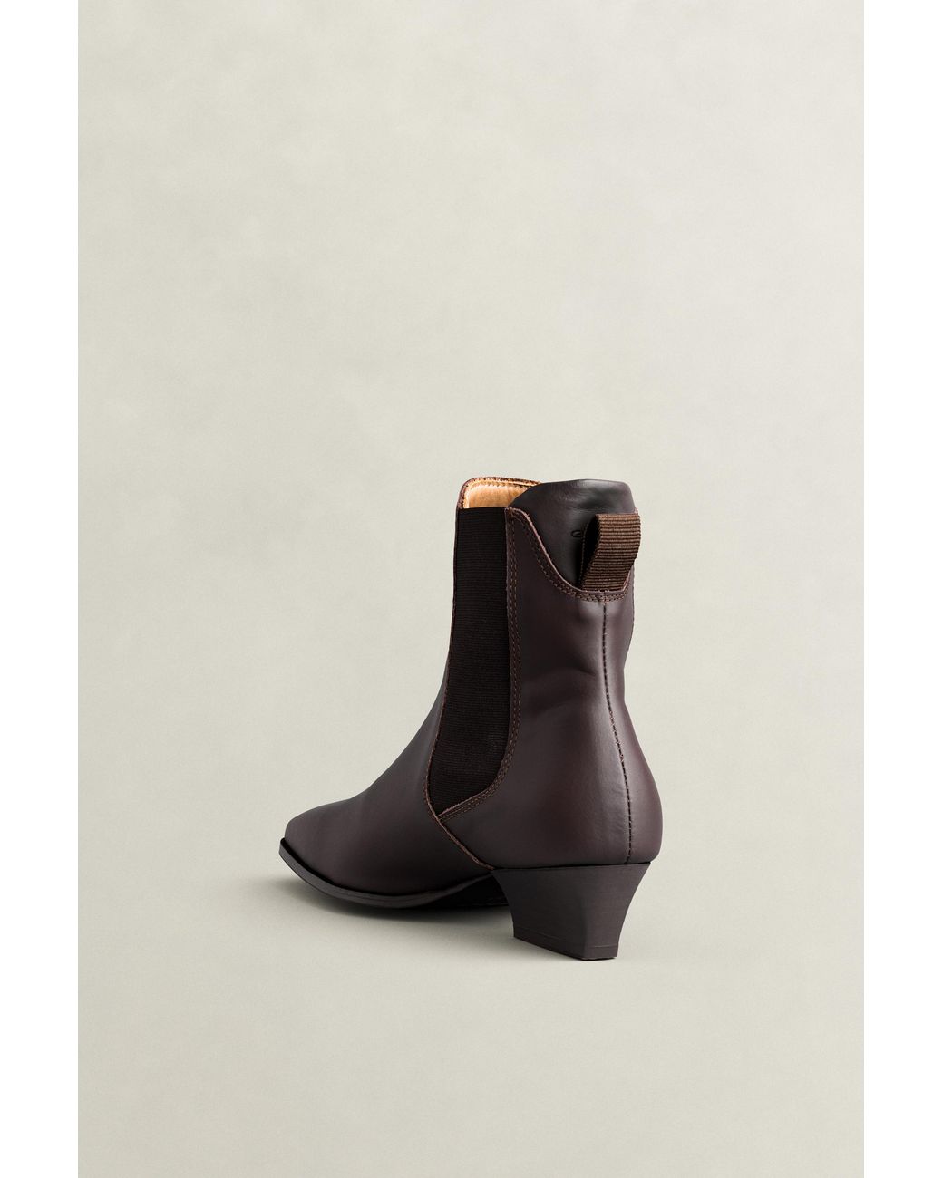 Gant Brown Bassotte Leather Chelsea Boots Dark