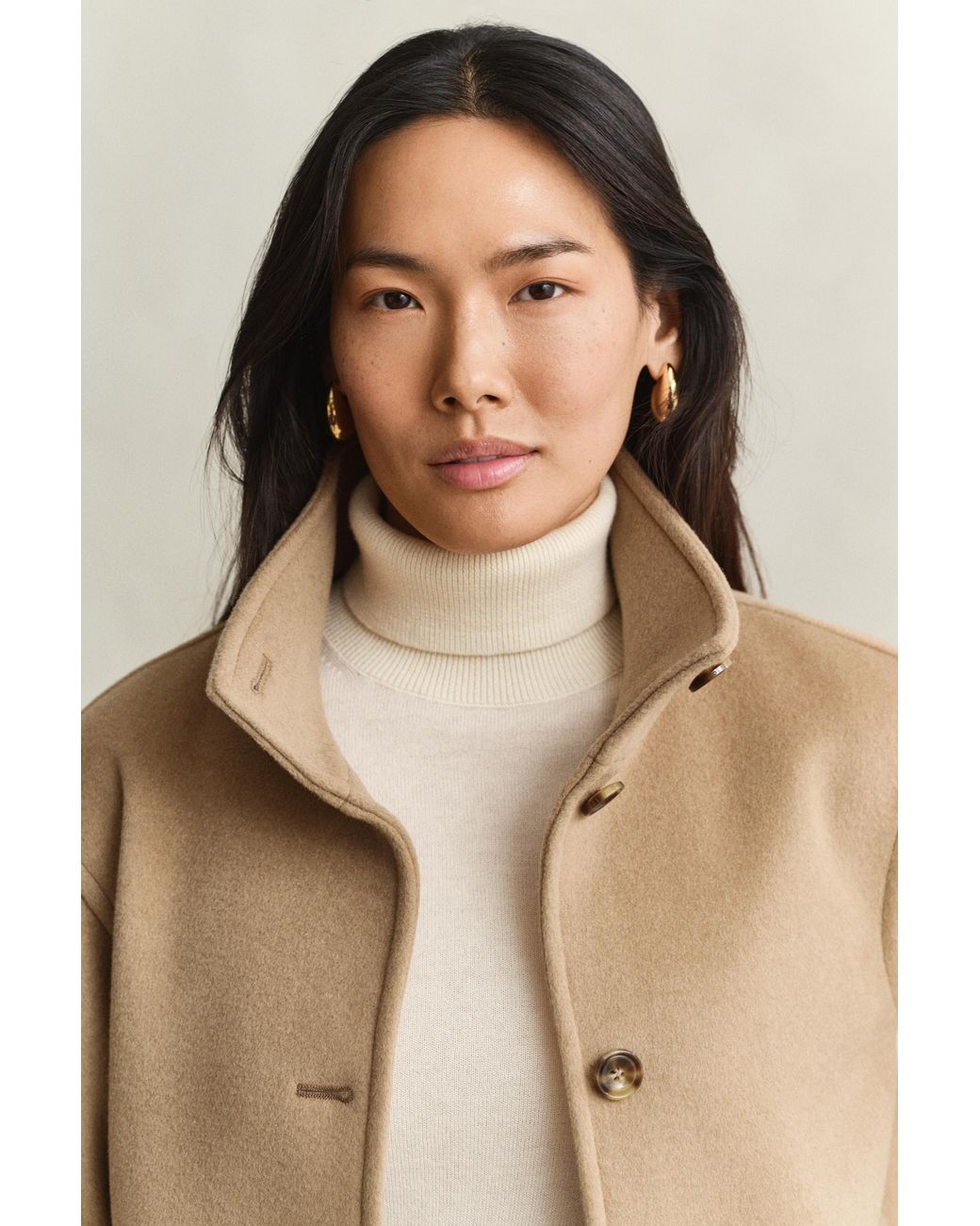 Gant Natural Wool Blend Jacket Warm