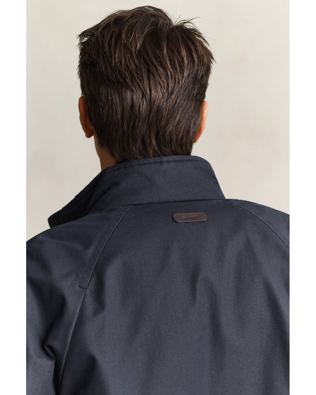 Gant Blue Waxed Double Decker Jacket Evening for men