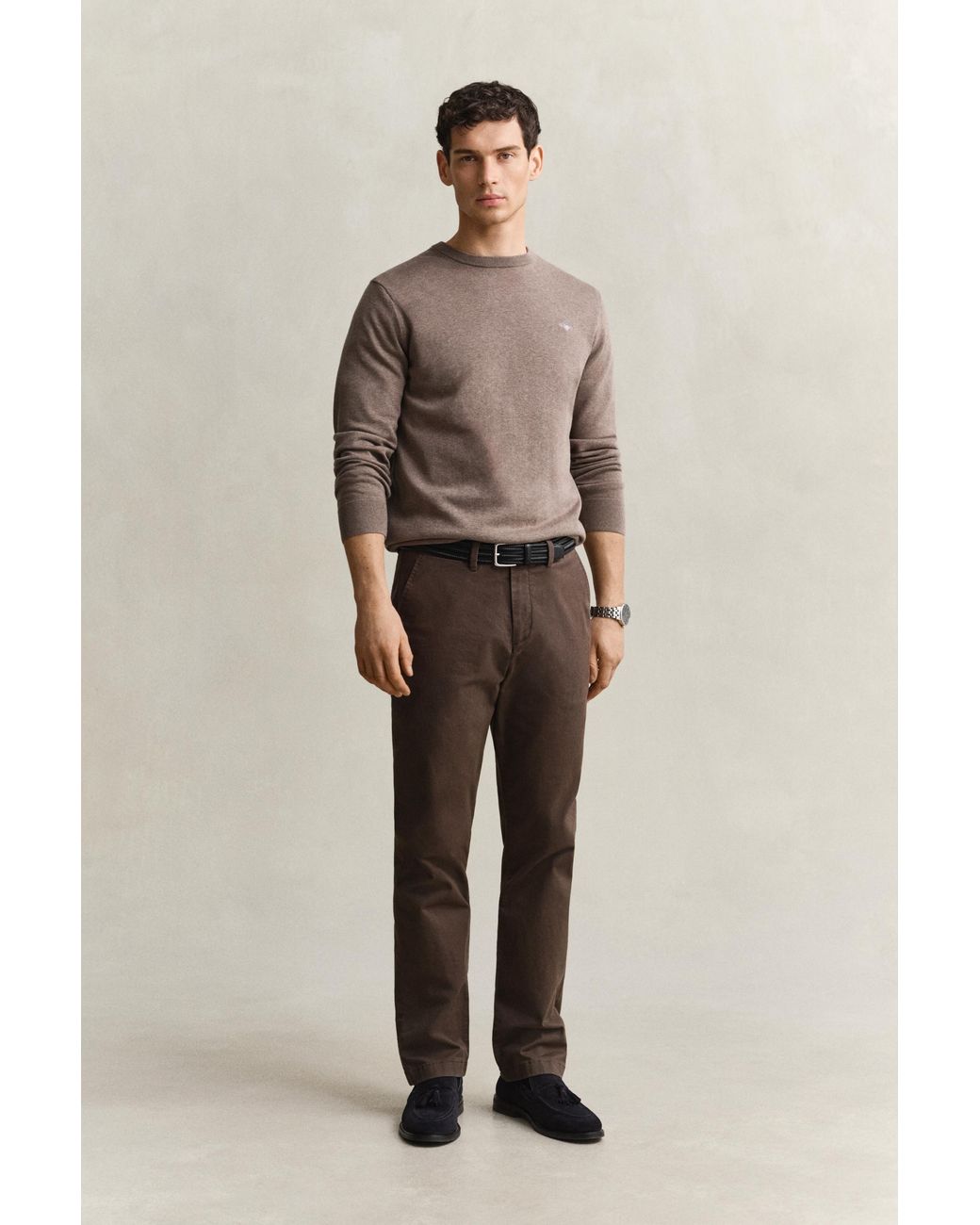 Gant Brown Classic Regular Chinos for men