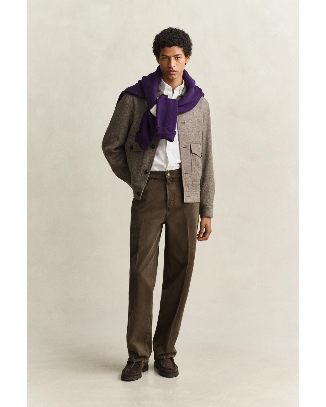 Gant Natural Mélange Wool Jacket for men