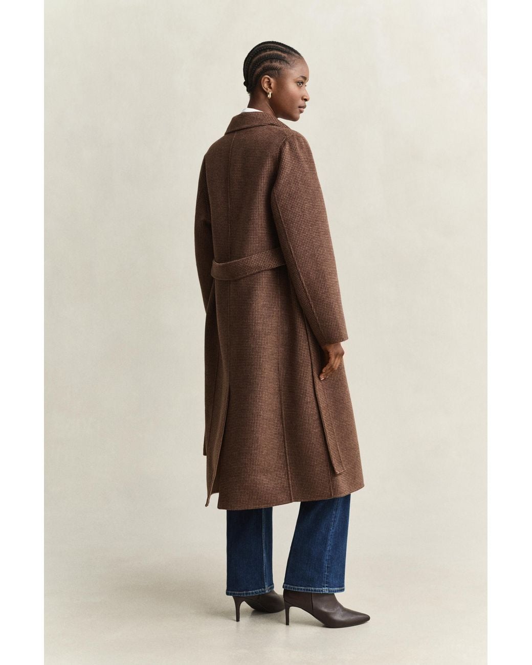 Gant Natural Handstitched Belted Coat Deep