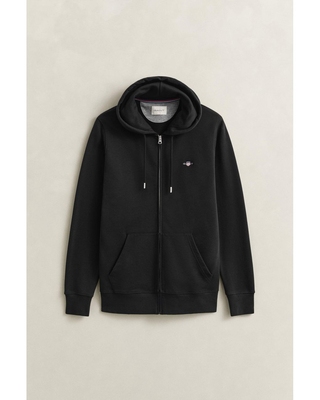 Gant Black Shield Zip Hoodie for men