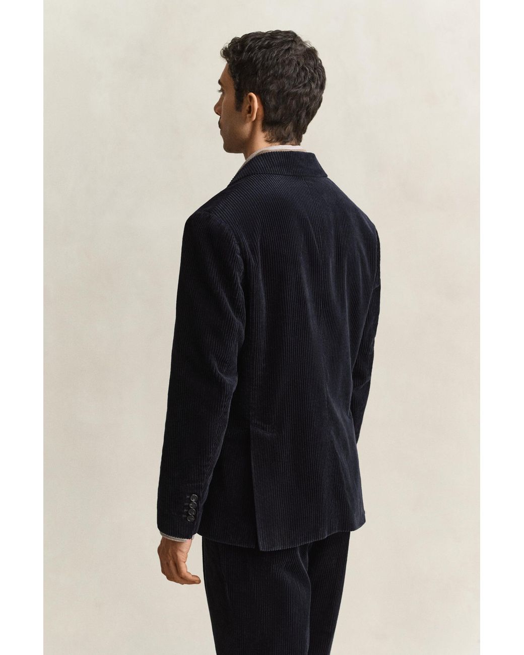 Gant Black Corduroy Suit Jacket Evening for men