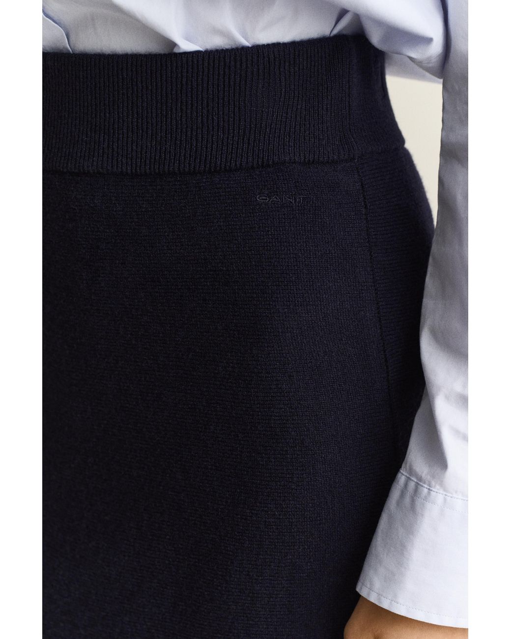 Gant Blue Superfine Lambswool Skirt