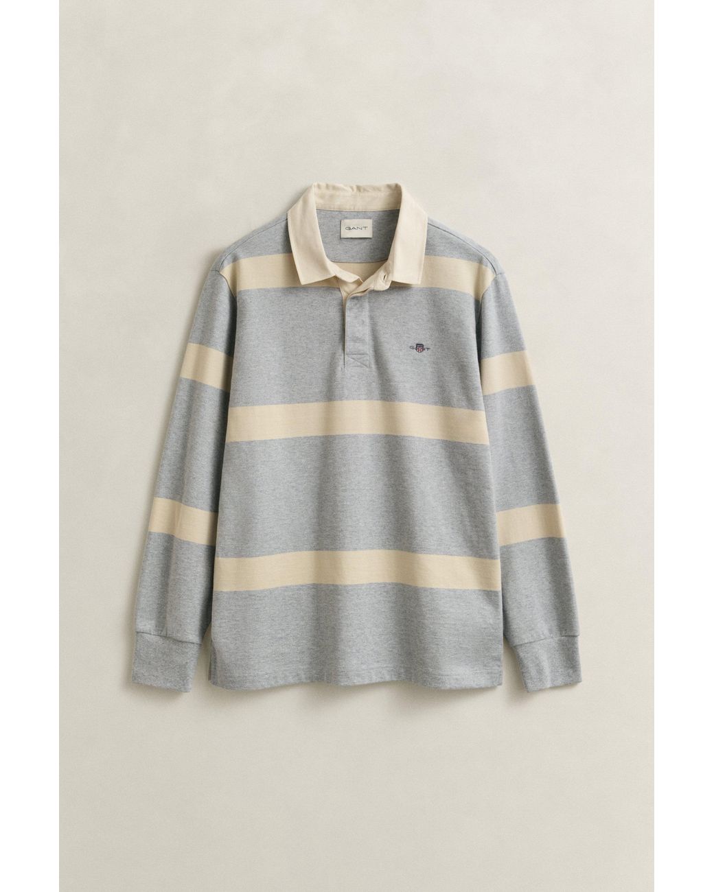 Gant Gray Striped Rugger Melange for men