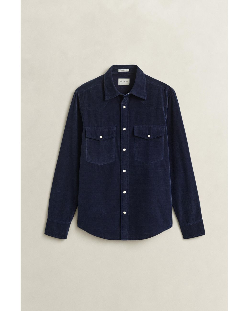 Gant Blue Corduroy Rodeo Shirt for men