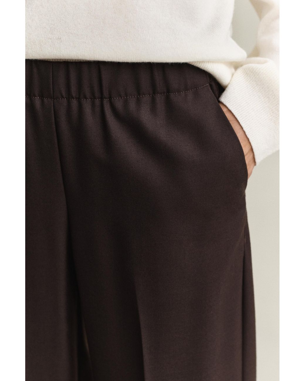 Gant Natural Wool Blend Pants Deep