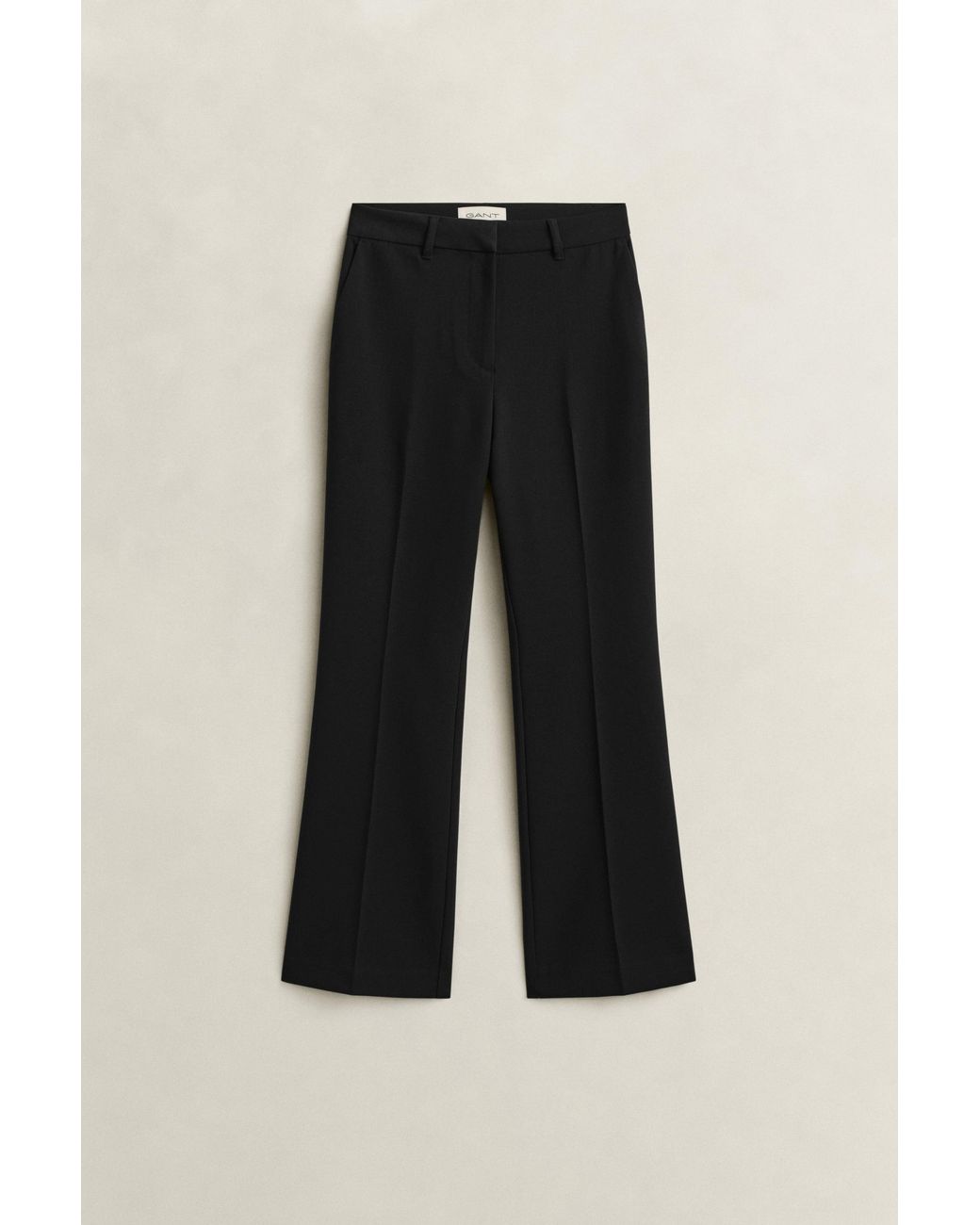 Gant Black Slim Flared Slacks
