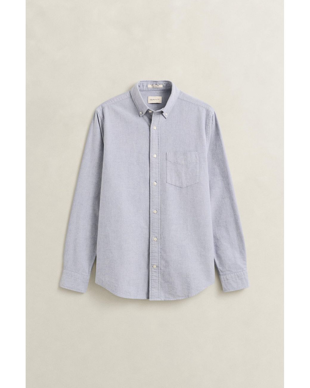Gant Blue Brushed Oxford Shirt for men