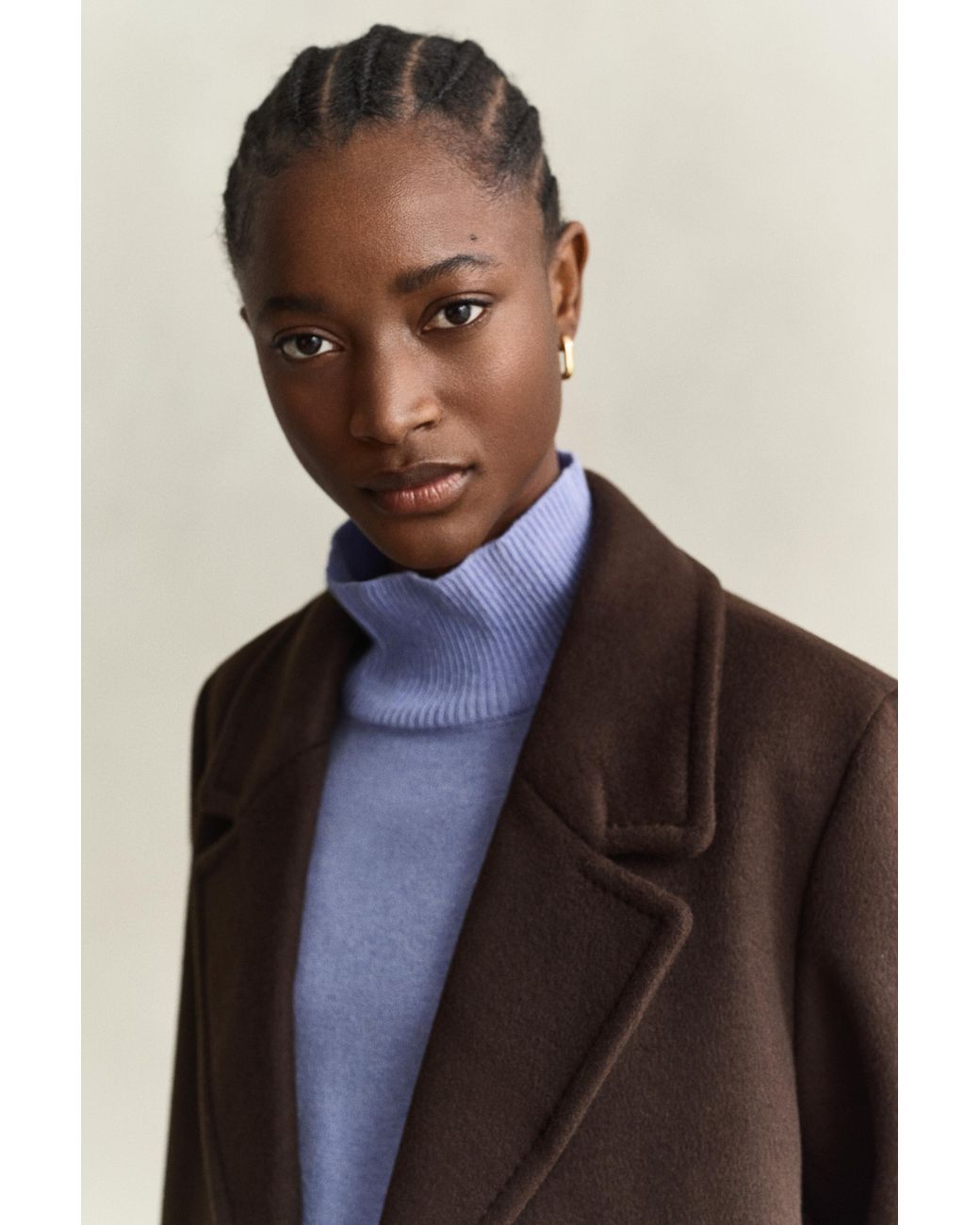Gant Blue Wool Blend Peacoat Deep