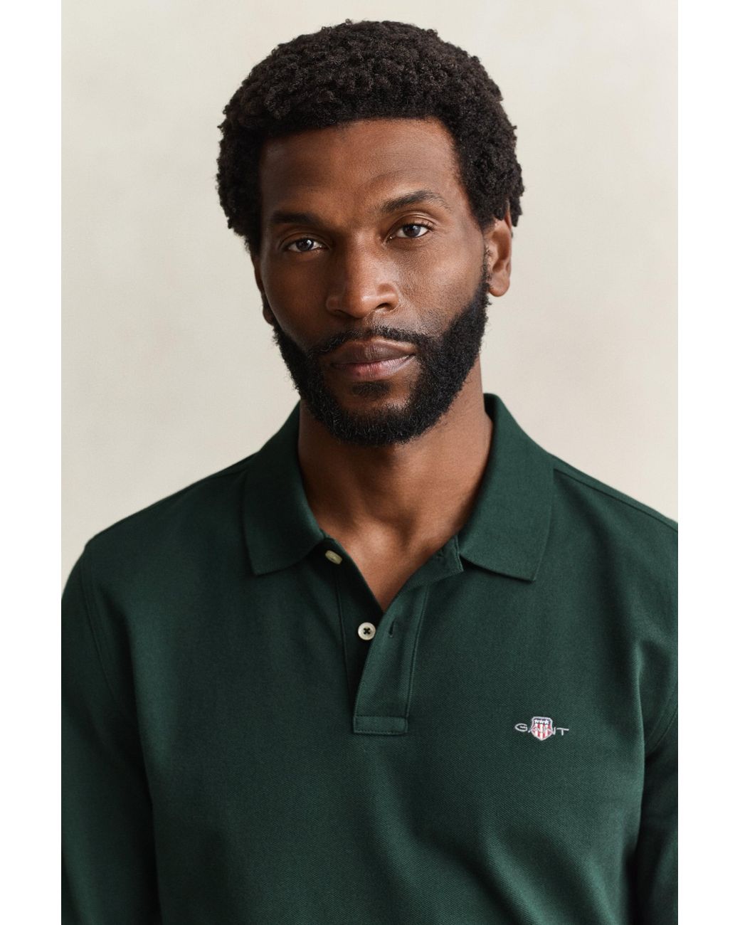 Gant Green Shield Piqué Rugger Tartan for men