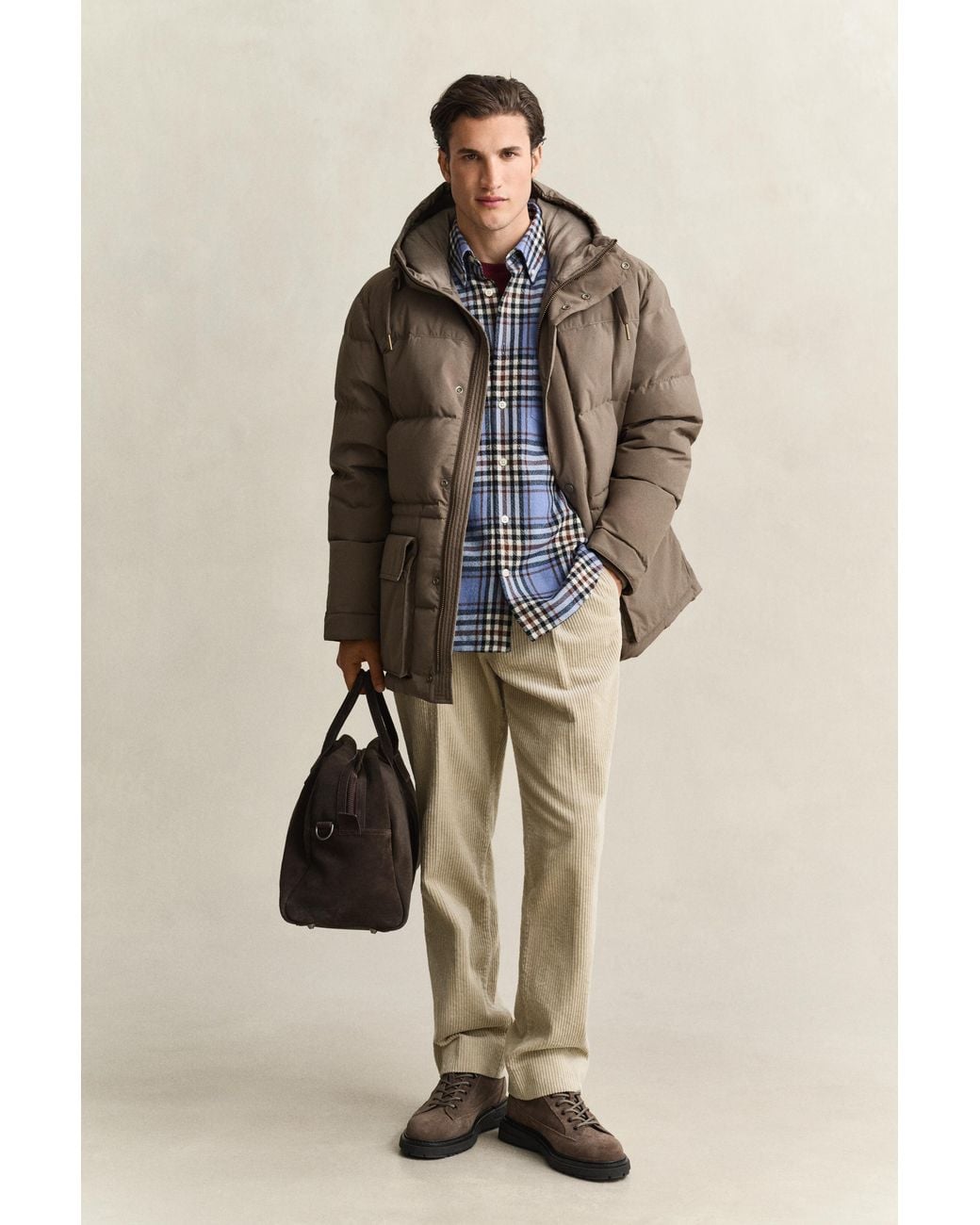 Gant Brown Down Parka for men