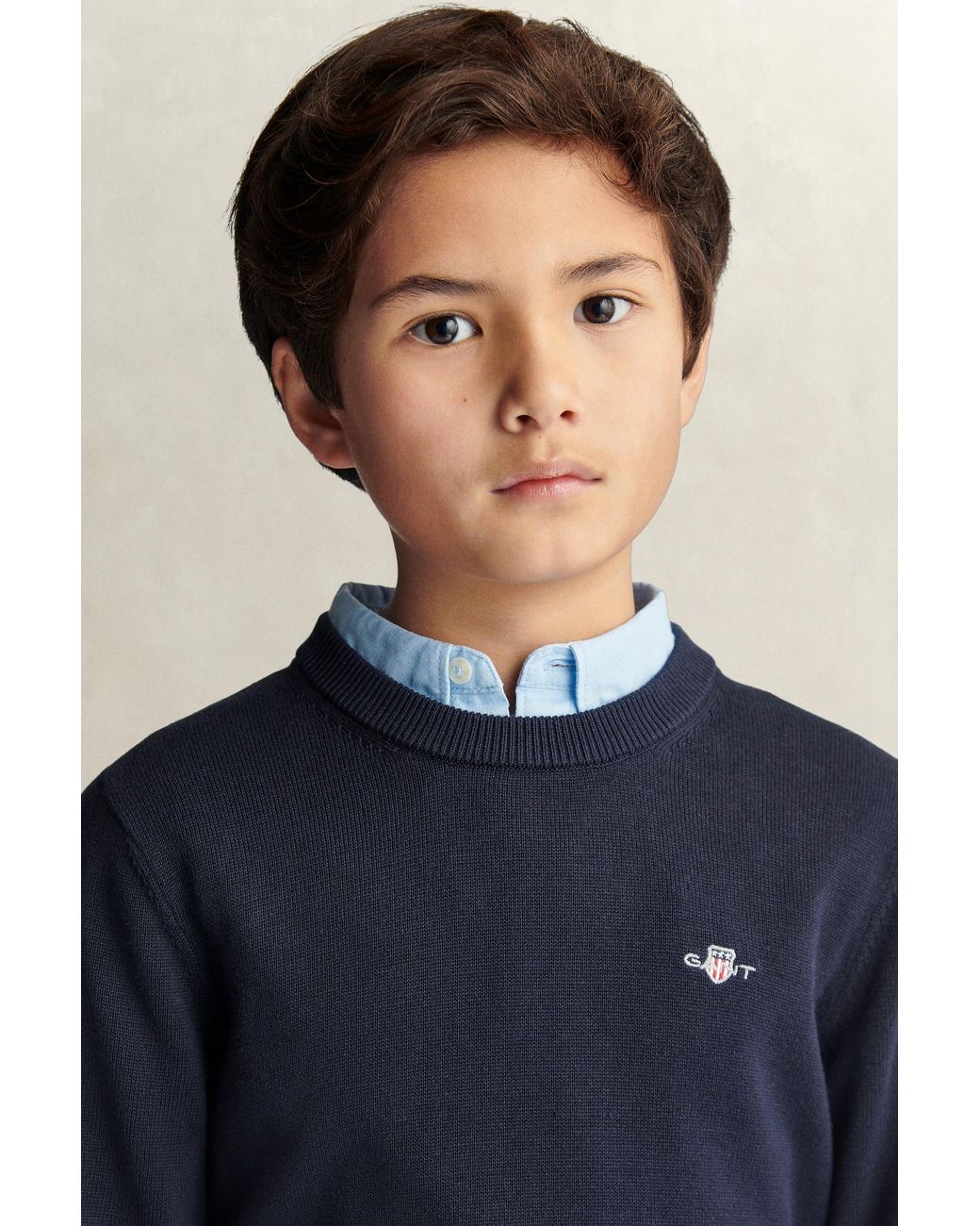 Gant Blue Teens Teen Boys Shield Sweater Evening for men