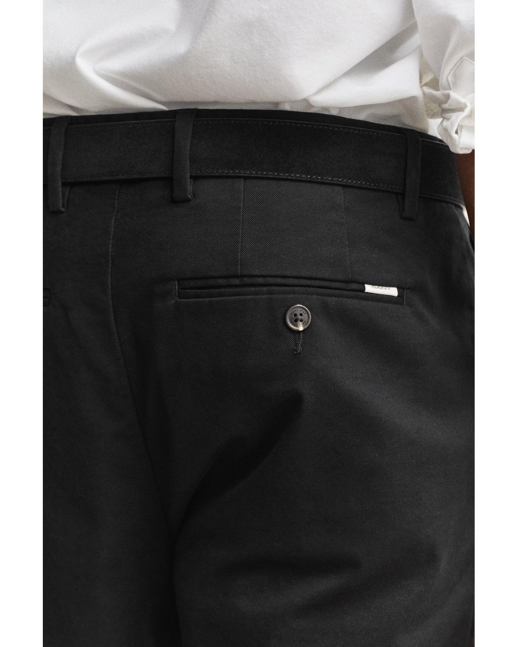 Gant Black Regular Smart Chinos for men