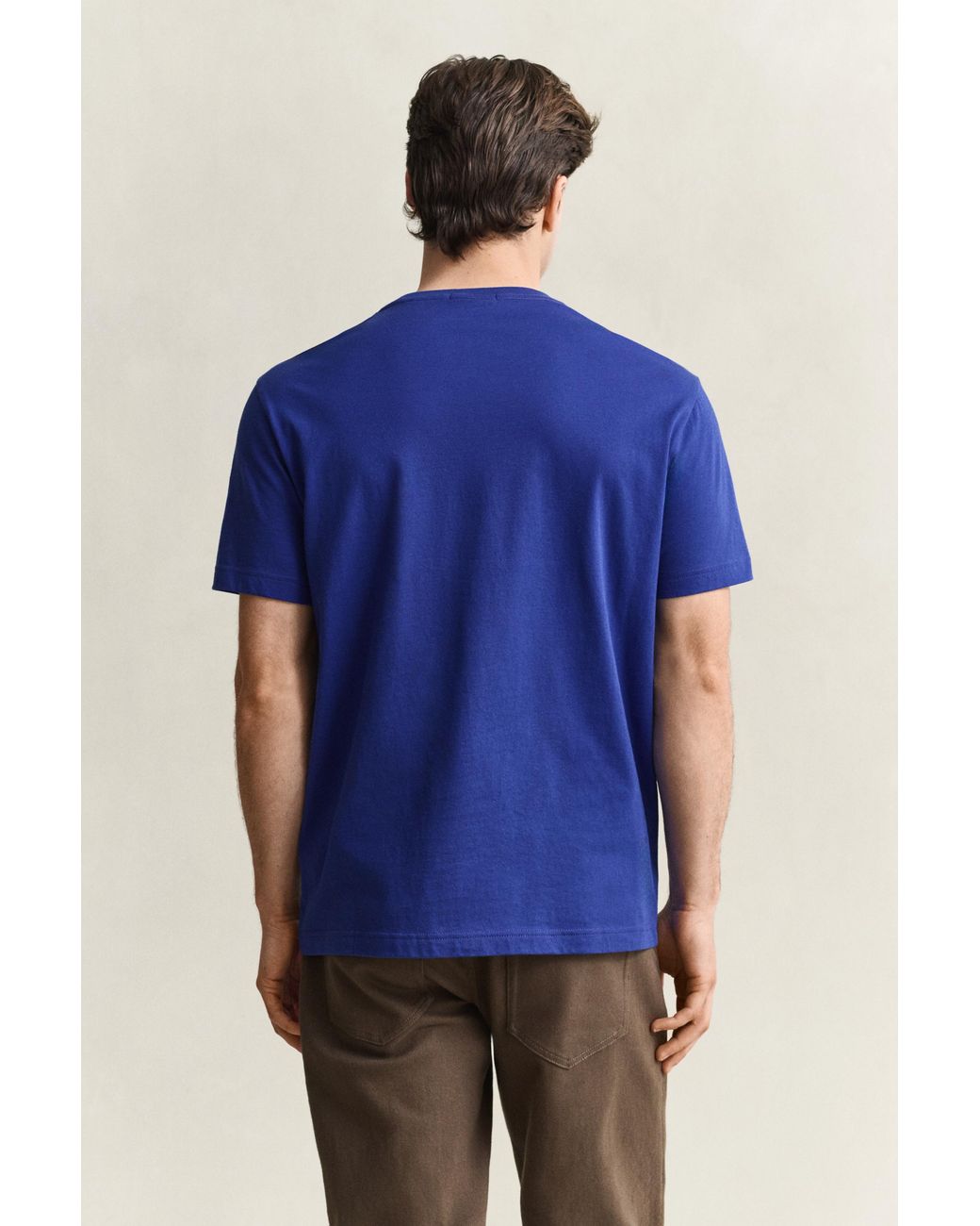 Gant Blue Regular Shield T-Shirt for men