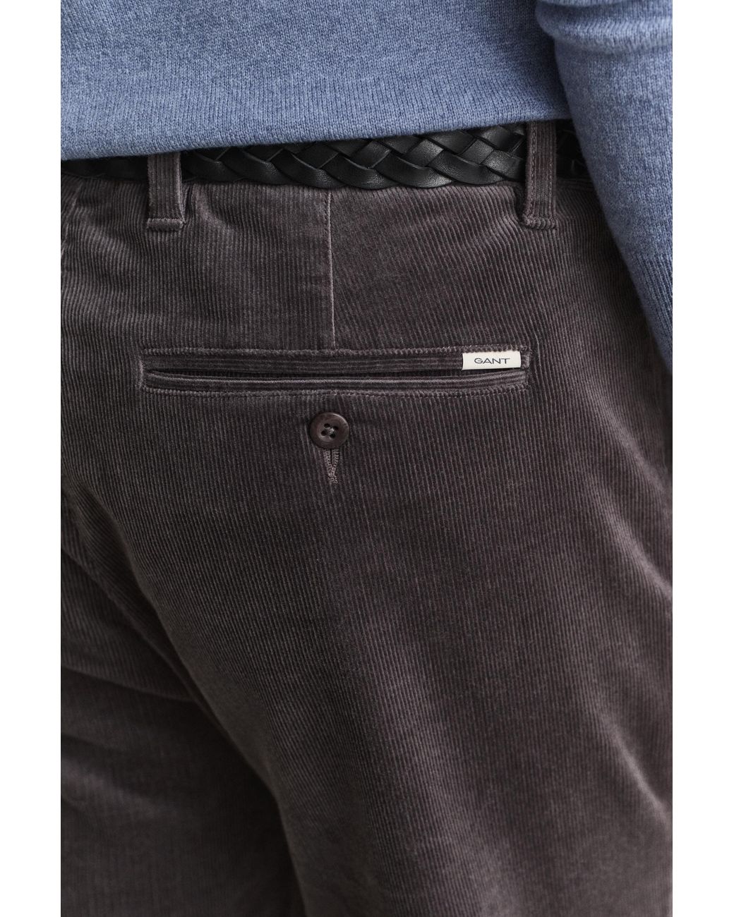 Gant Blue Regular Corduroy Chinos for men
