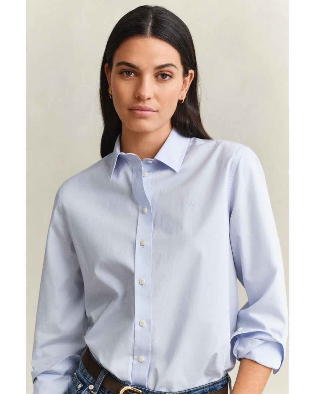 Gant Blue Classic Regular Poplin Shirt