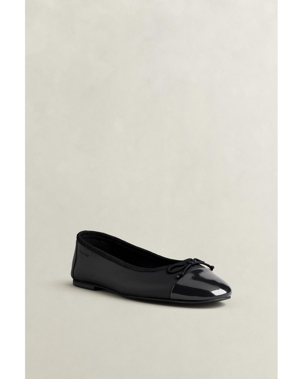 Gant Black Chadii Leather Ballet Flats