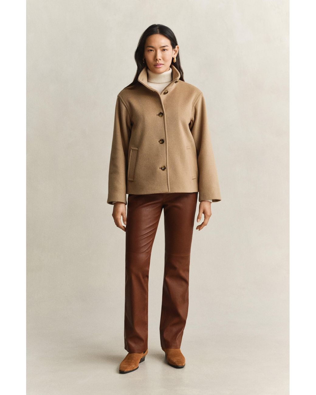 Gant Natural Wool Blend Jacket Warm