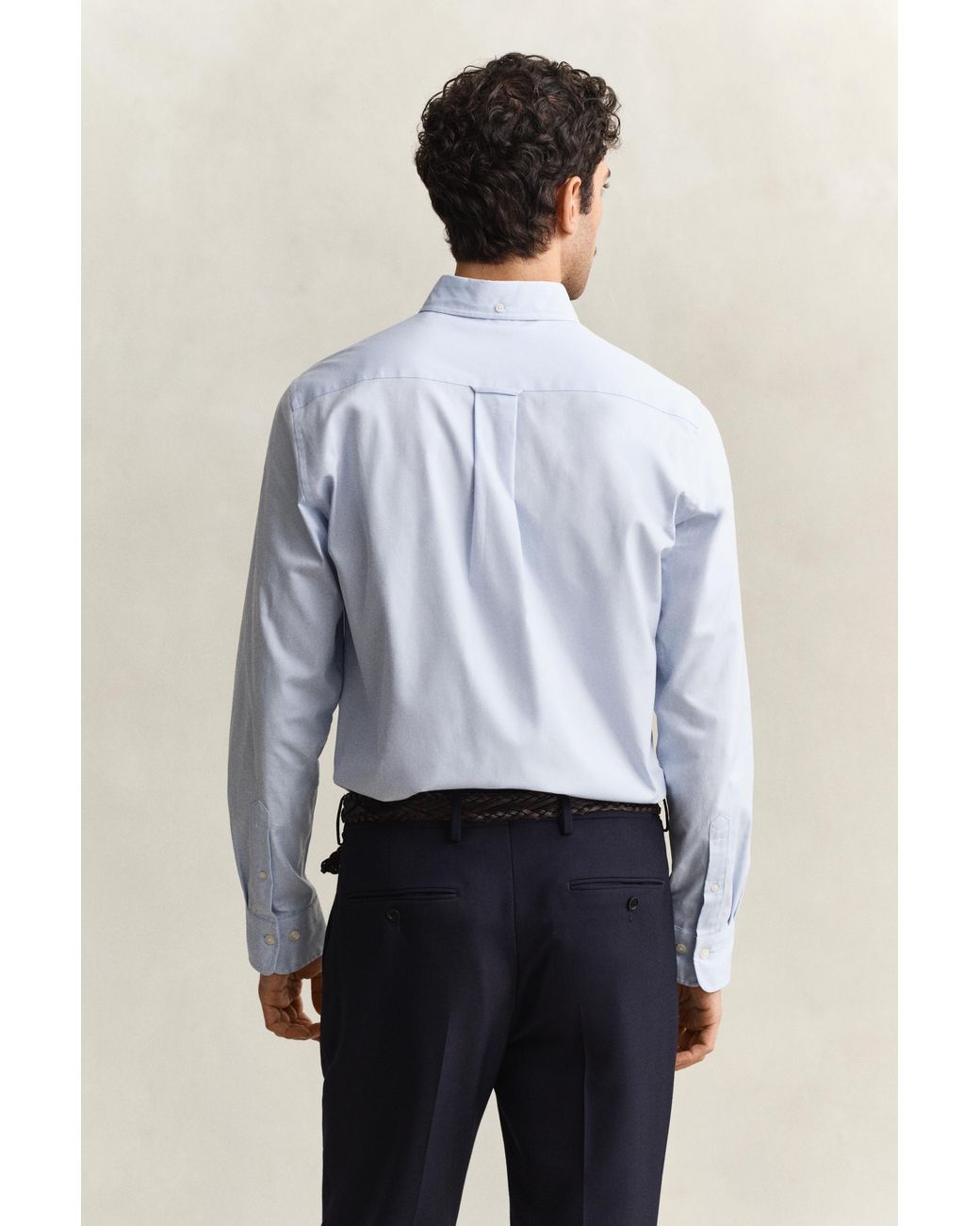 Gant Blue Pinpoint Oxford Shirt for men