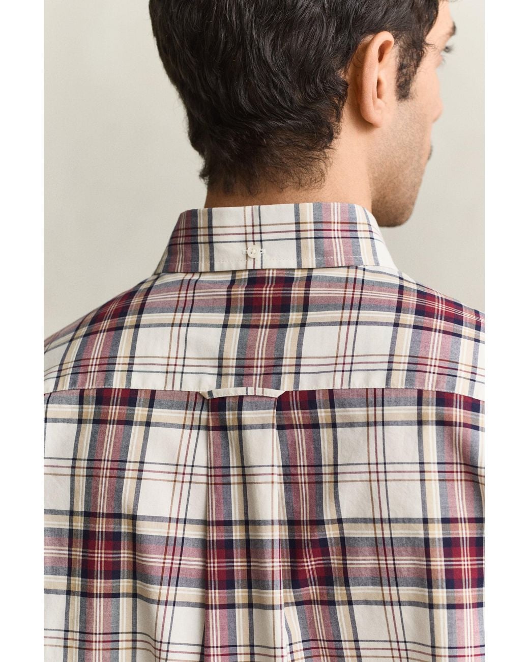 Gant Natural Checked Poplin Shirt for men