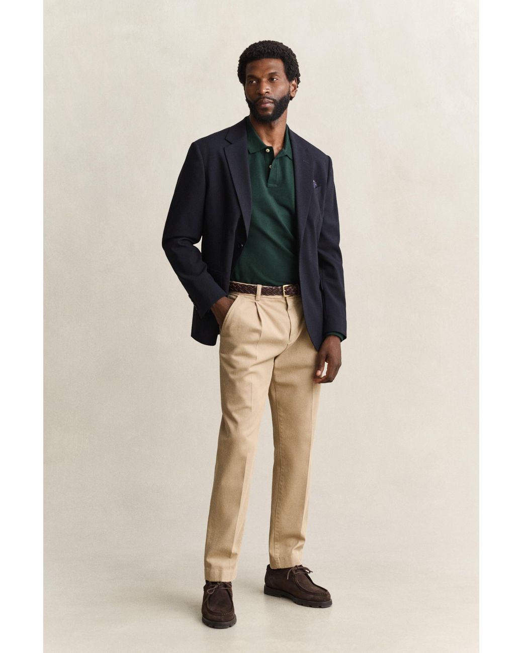 Gant Green Shield Piqué Rugger Tartan for men