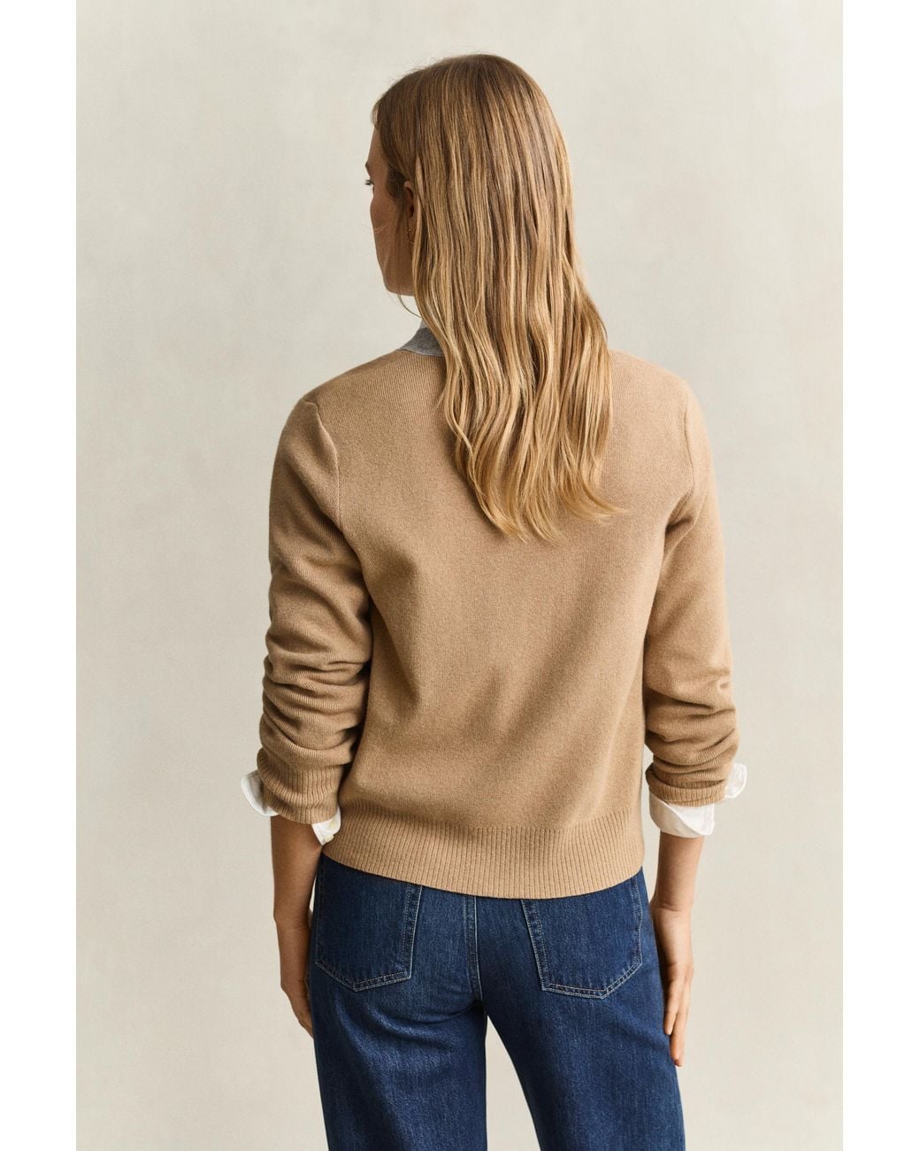 Gant Blue Contrast Cardigan Warm