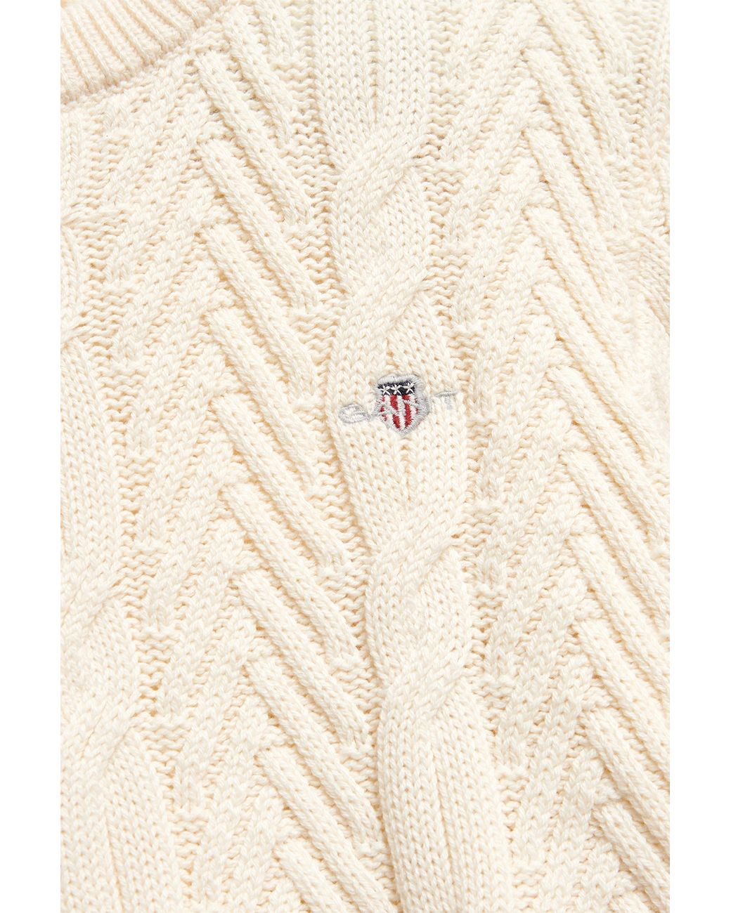 Gant Natural Teens Teen Boys Cable Knit Sweater for men