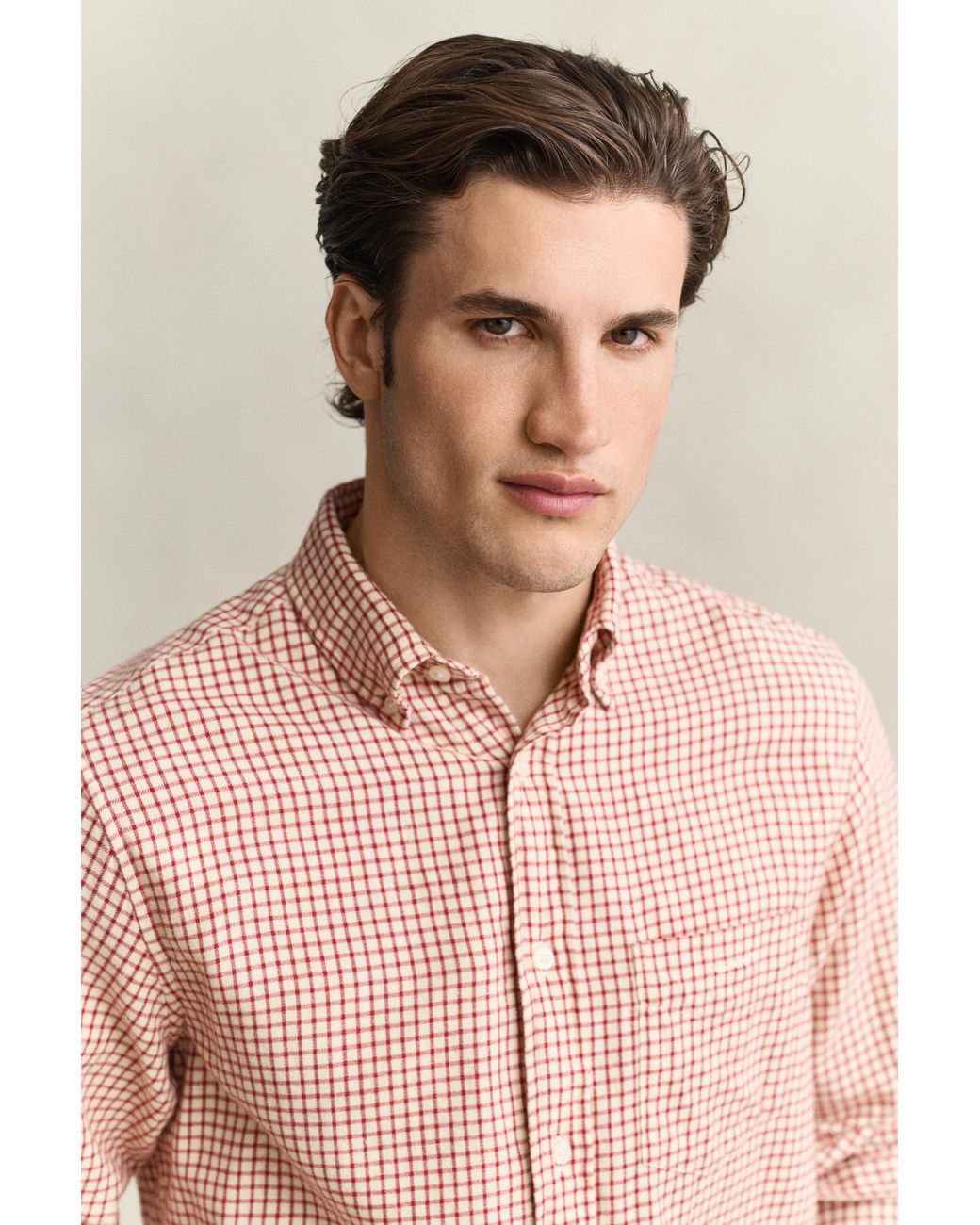 Gant Natural Checked Windblown Flannel Shirt for men