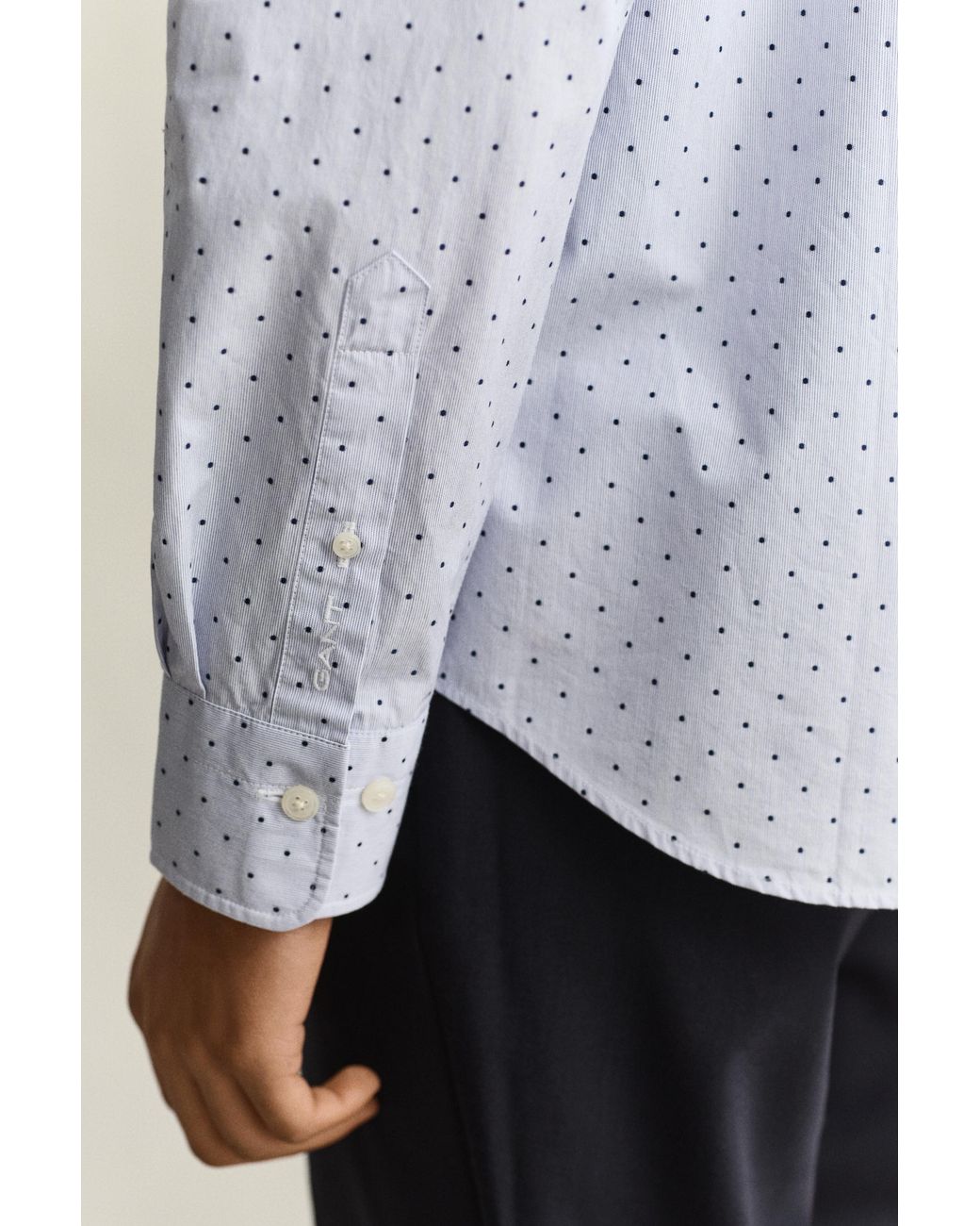 Gant Blue Fil Coupé Shirt for men