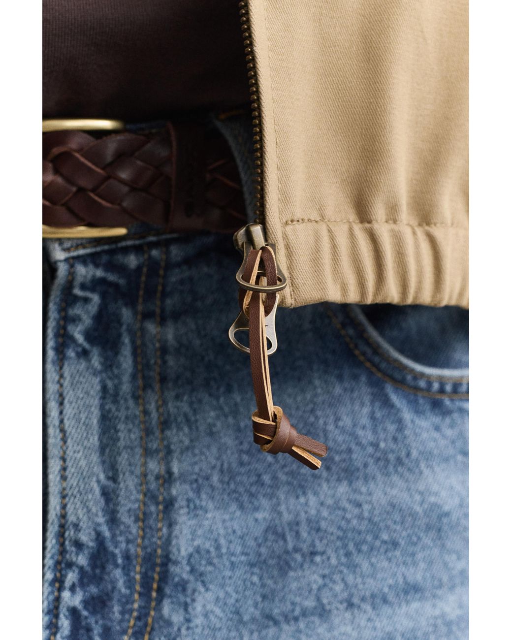 Gant Natural Moleskin Harrington Jacket Light Taupe for men