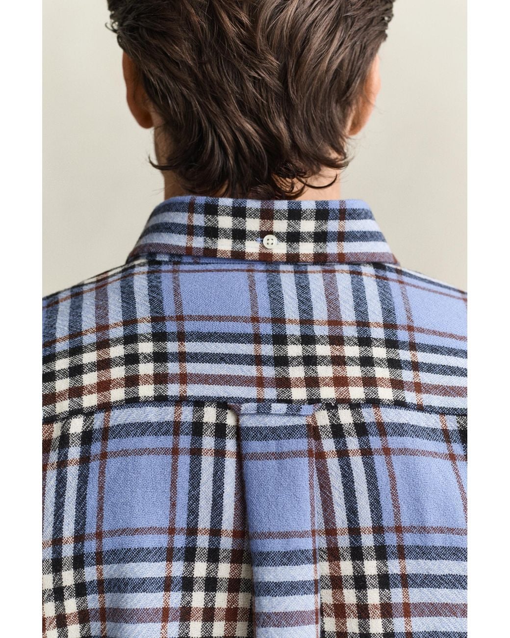 Gant Blue Pinnacle Wool Shirt Clear Sky for men