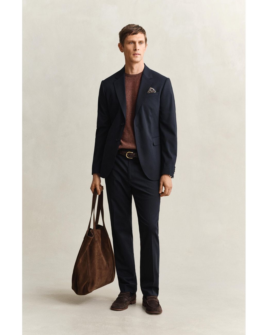 Gant Blue Suit Pants Evening for men