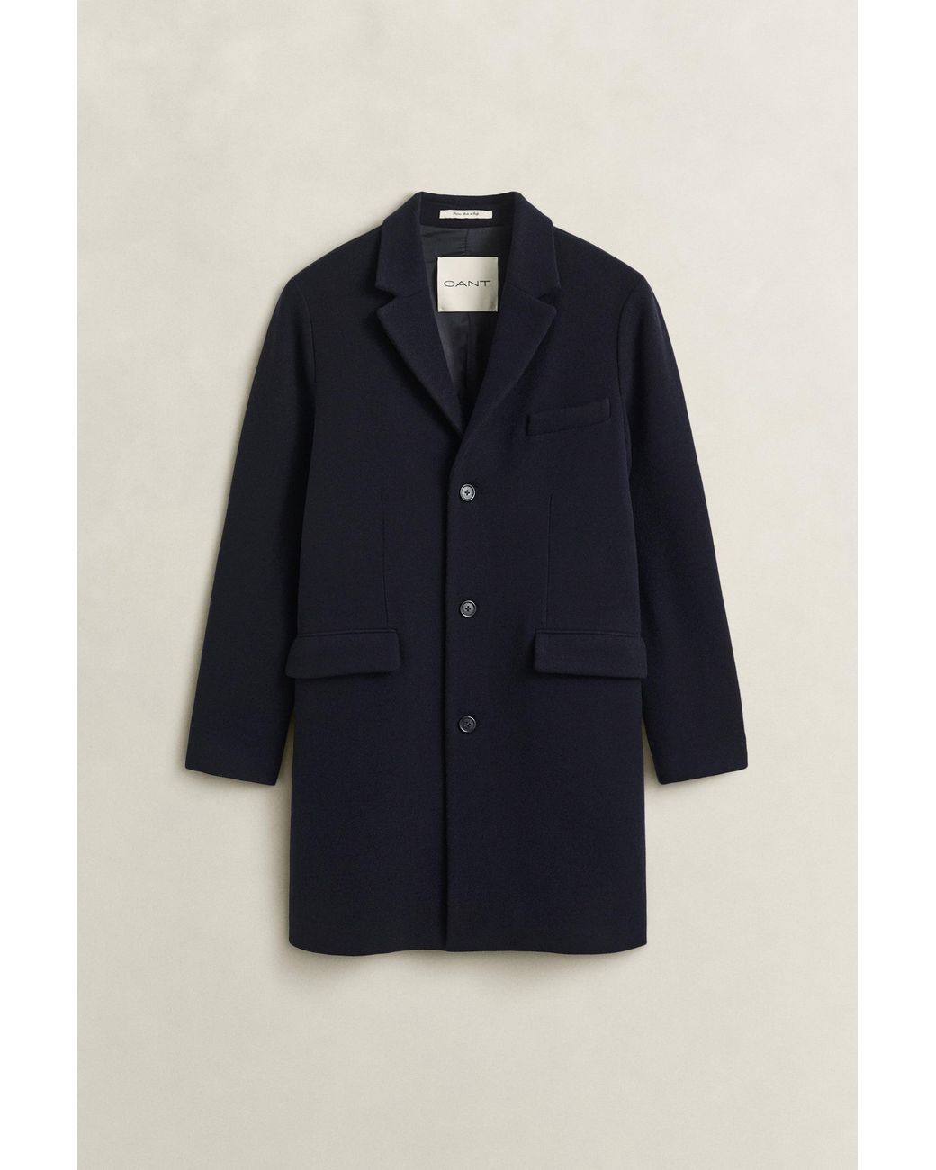 Gant Blue Wool Coat Evening for men